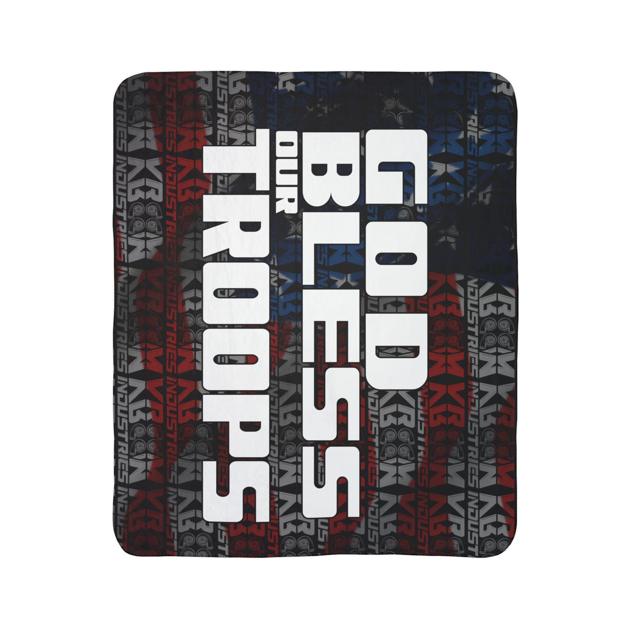 God Bless Our Troops + VroomVroom • Sherpa Blanket
