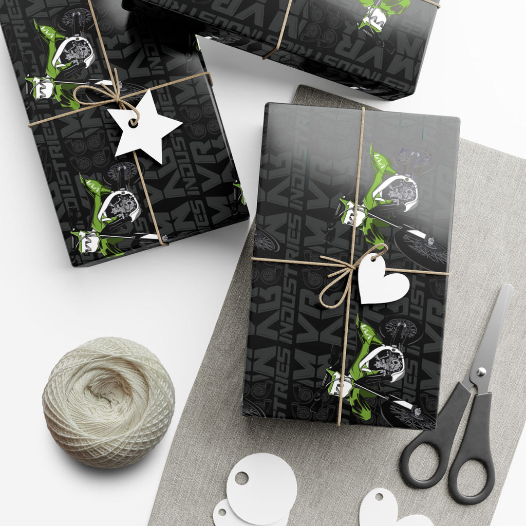 Green Dirtbike • Wrapping Paper