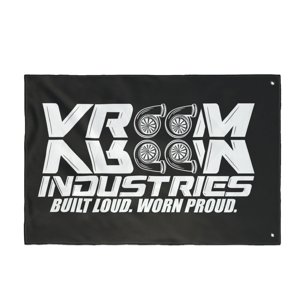 VroomVroom BLWP • White + Black (Same) Flag