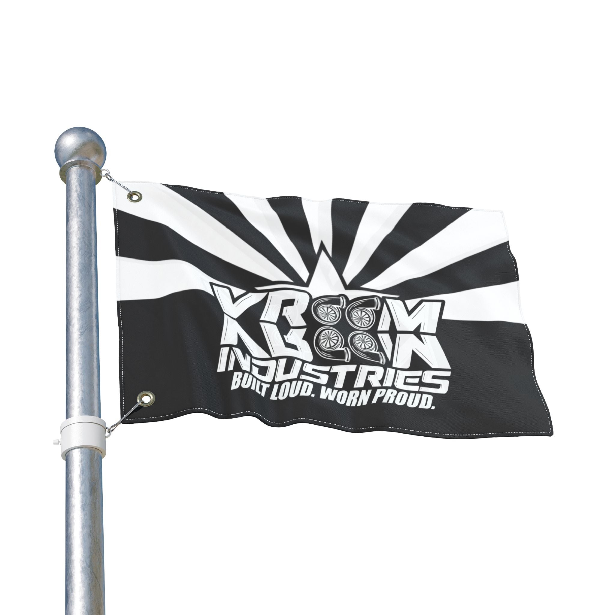 VroomVroom Arizona • White + Black (Same) Flag