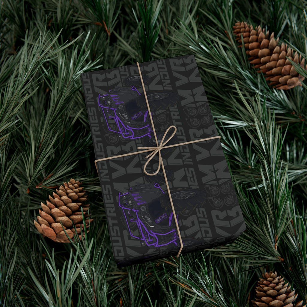 Purple SXS • Wrapping Paper - Black