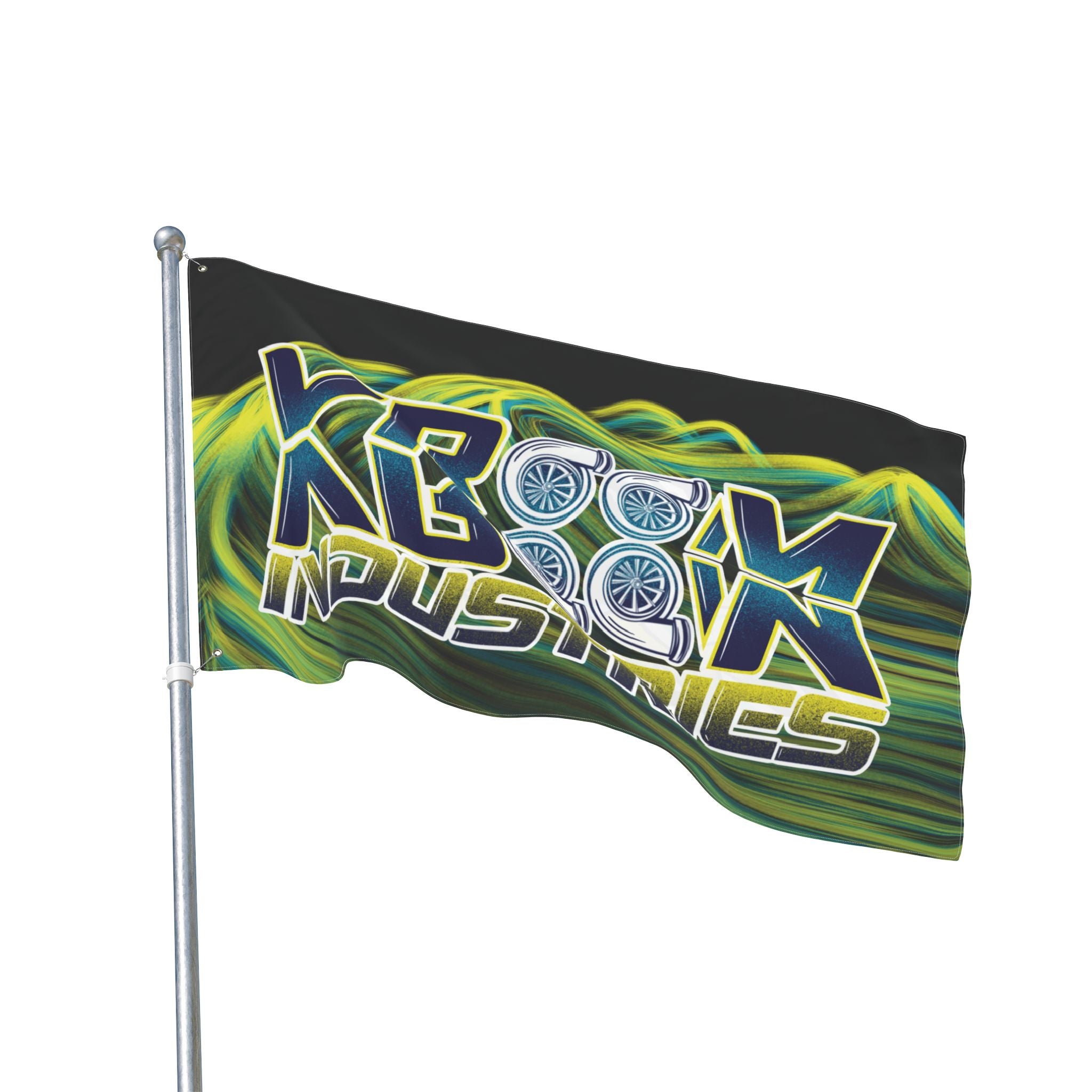 Twisted Crew + VroomVroom (Passenger Side) Flag