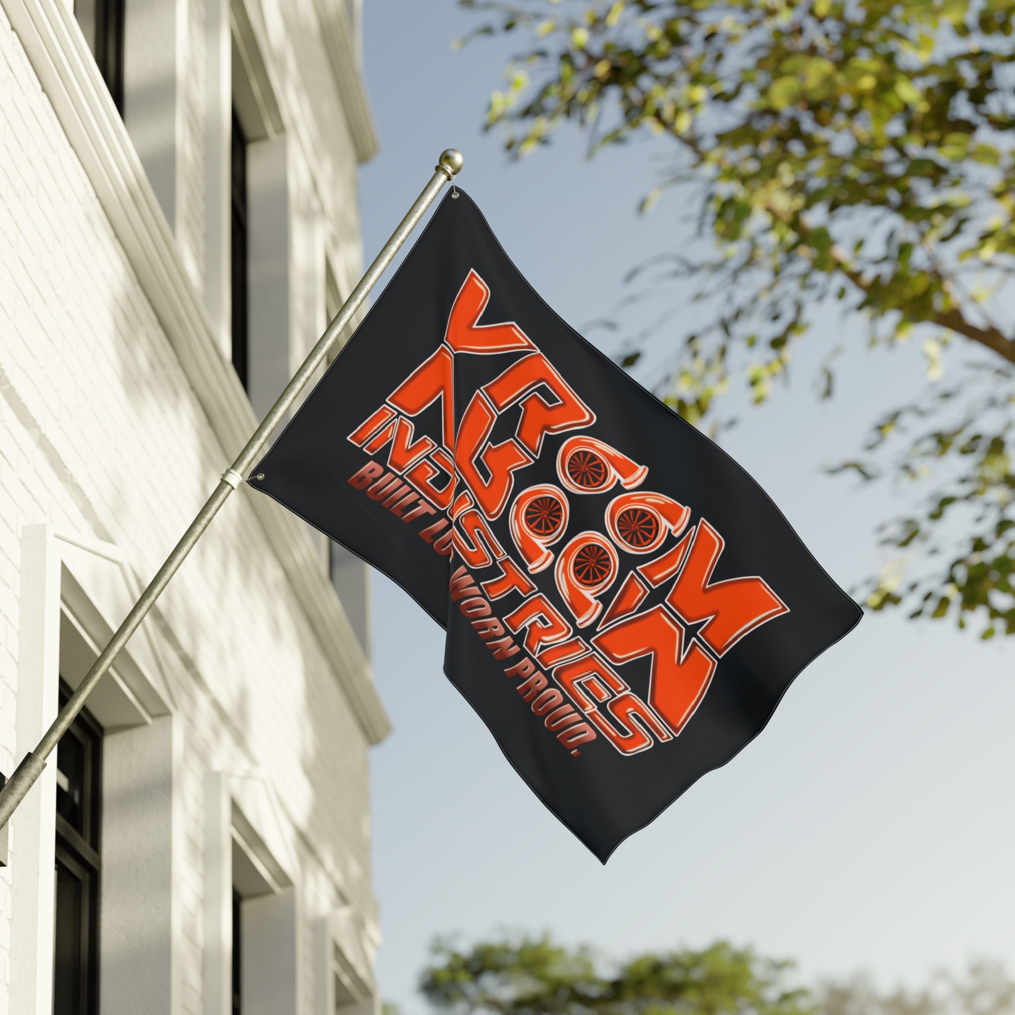 VroomVroom BLWP • Orange + Black (Same) Flag