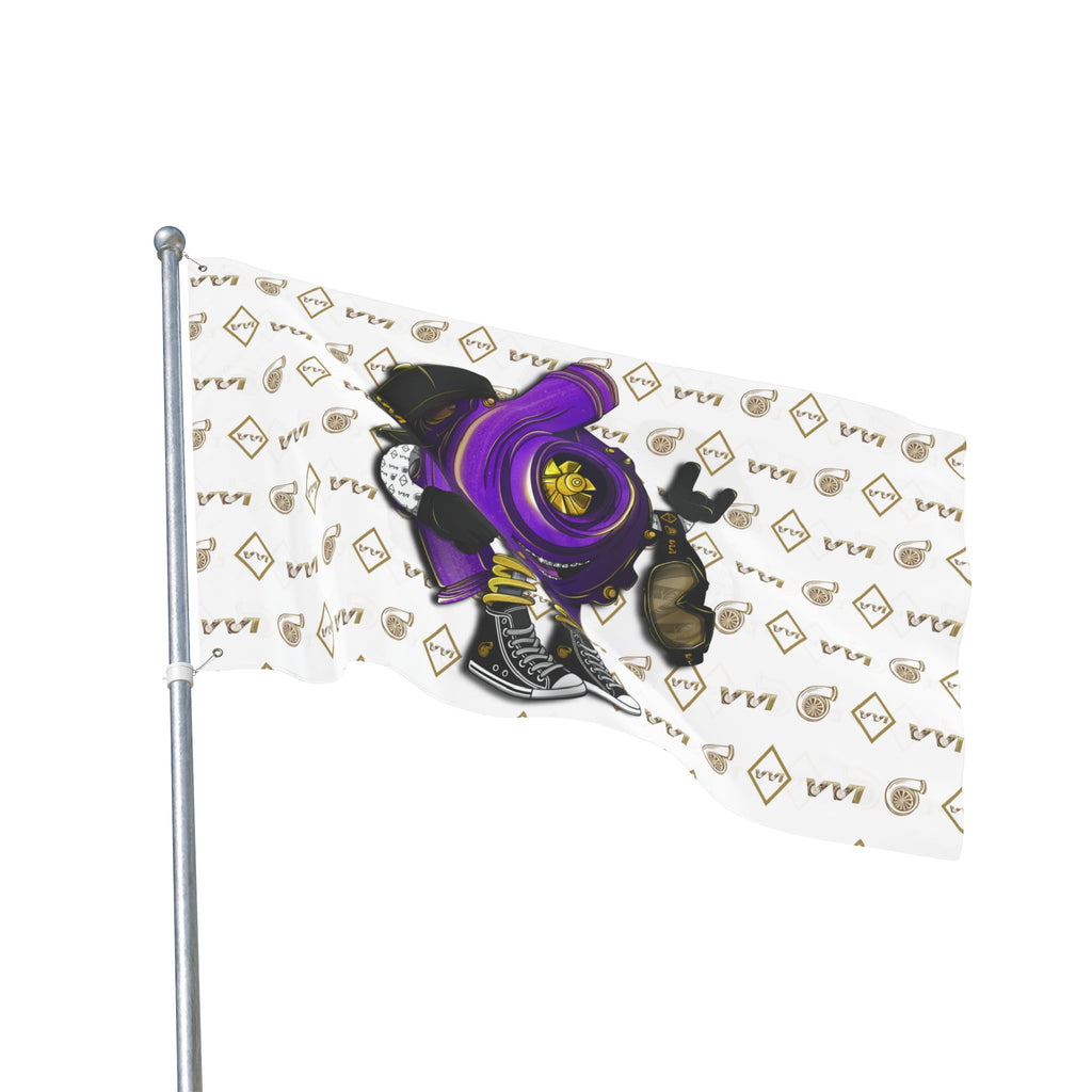 Vroomie Purple • VVI Gold + White (Same) Flag