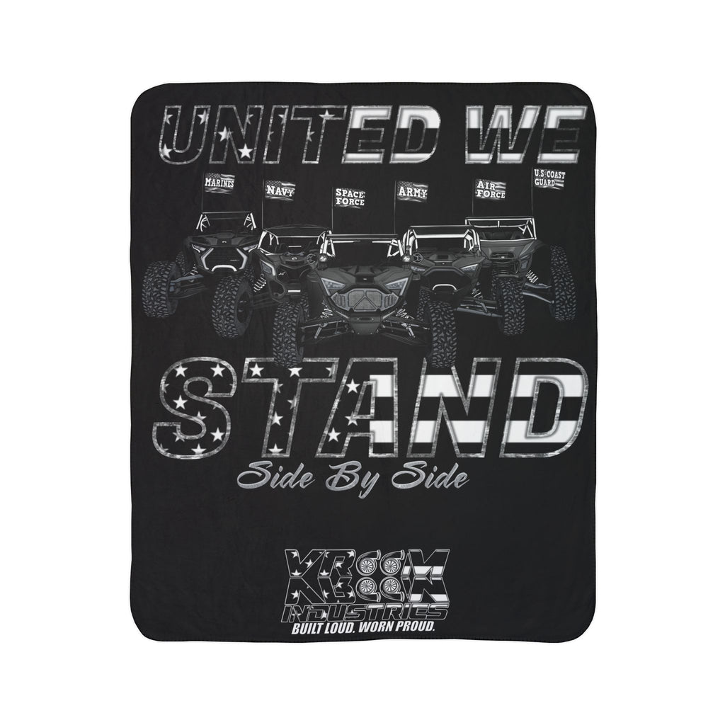 United We Stand Side By Side •  Sherpa Blanket