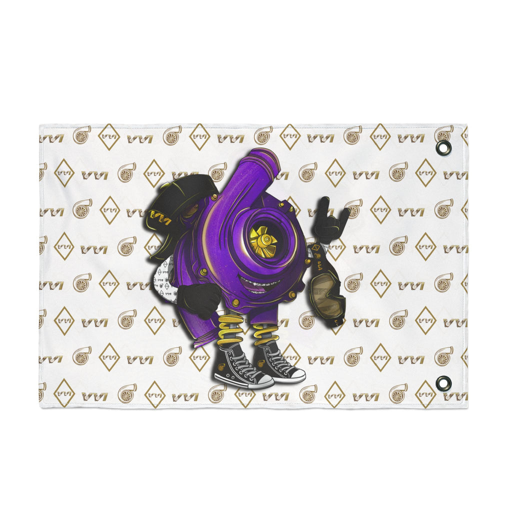 Vroomie Purple • VVI Gold + White (Same) Flag