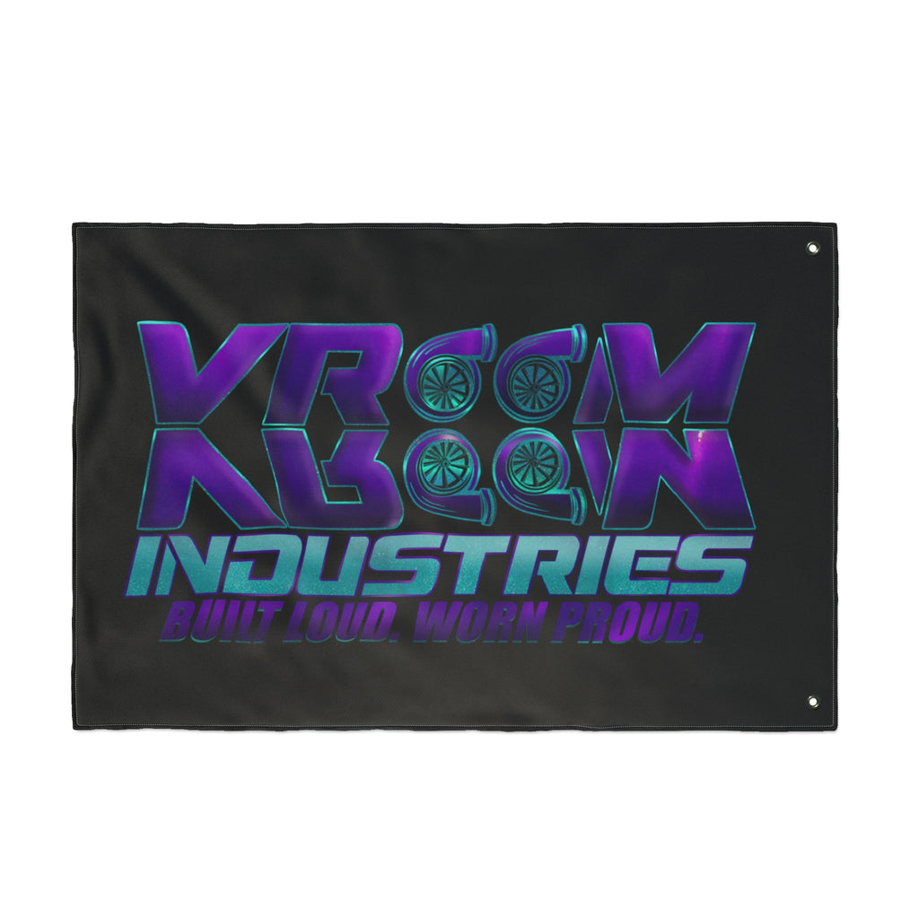 VroomVroom BLWP • Purple + Teal + Black (Same) Flag