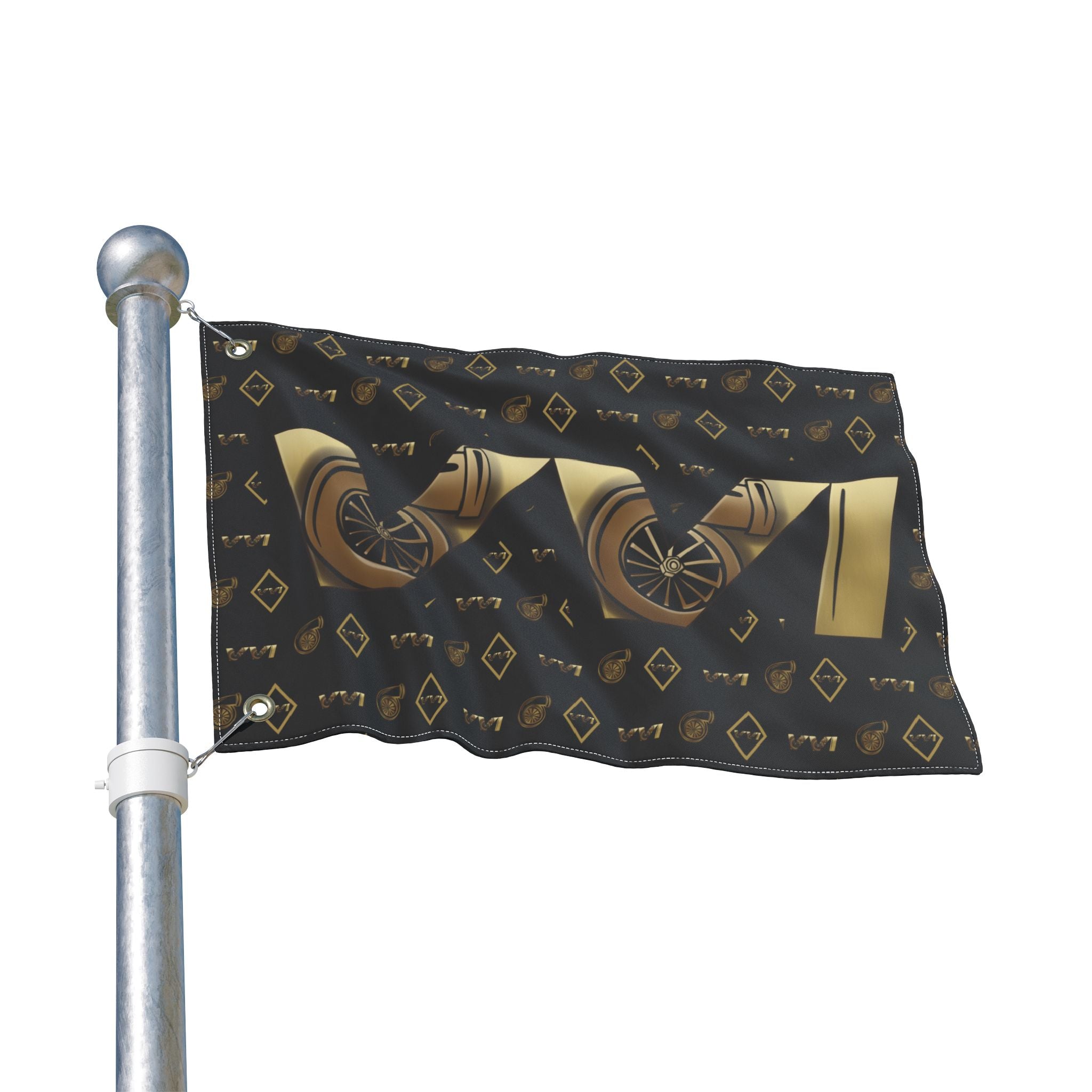 VVI • Diamonds & Gold + Black  (Same) Flag