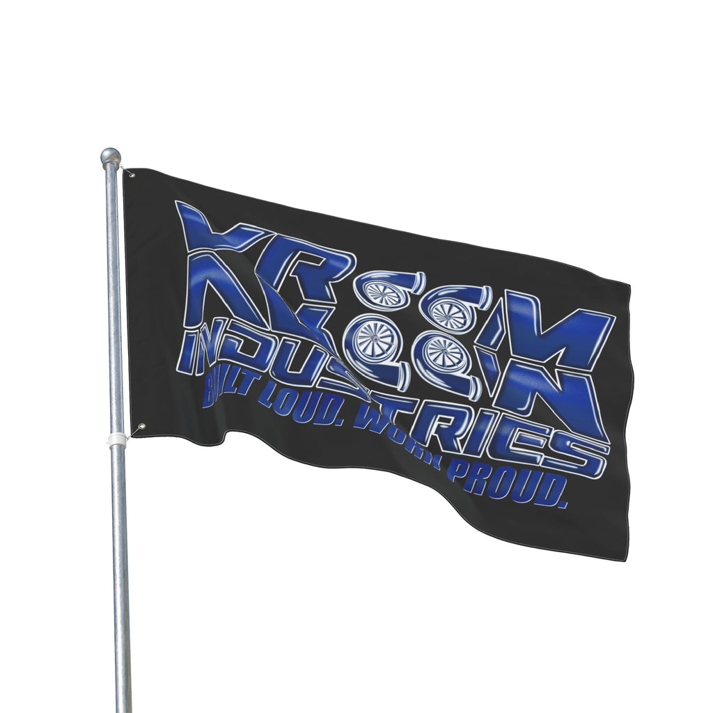 VroomVroom BLWP • Blue + White + Black (Same) Flag