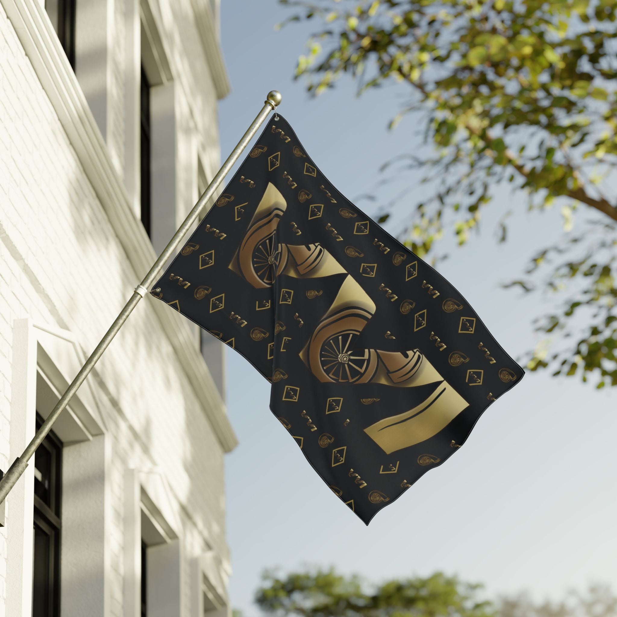 VVI • Diamonds & Gold + Black  (Same) Flag