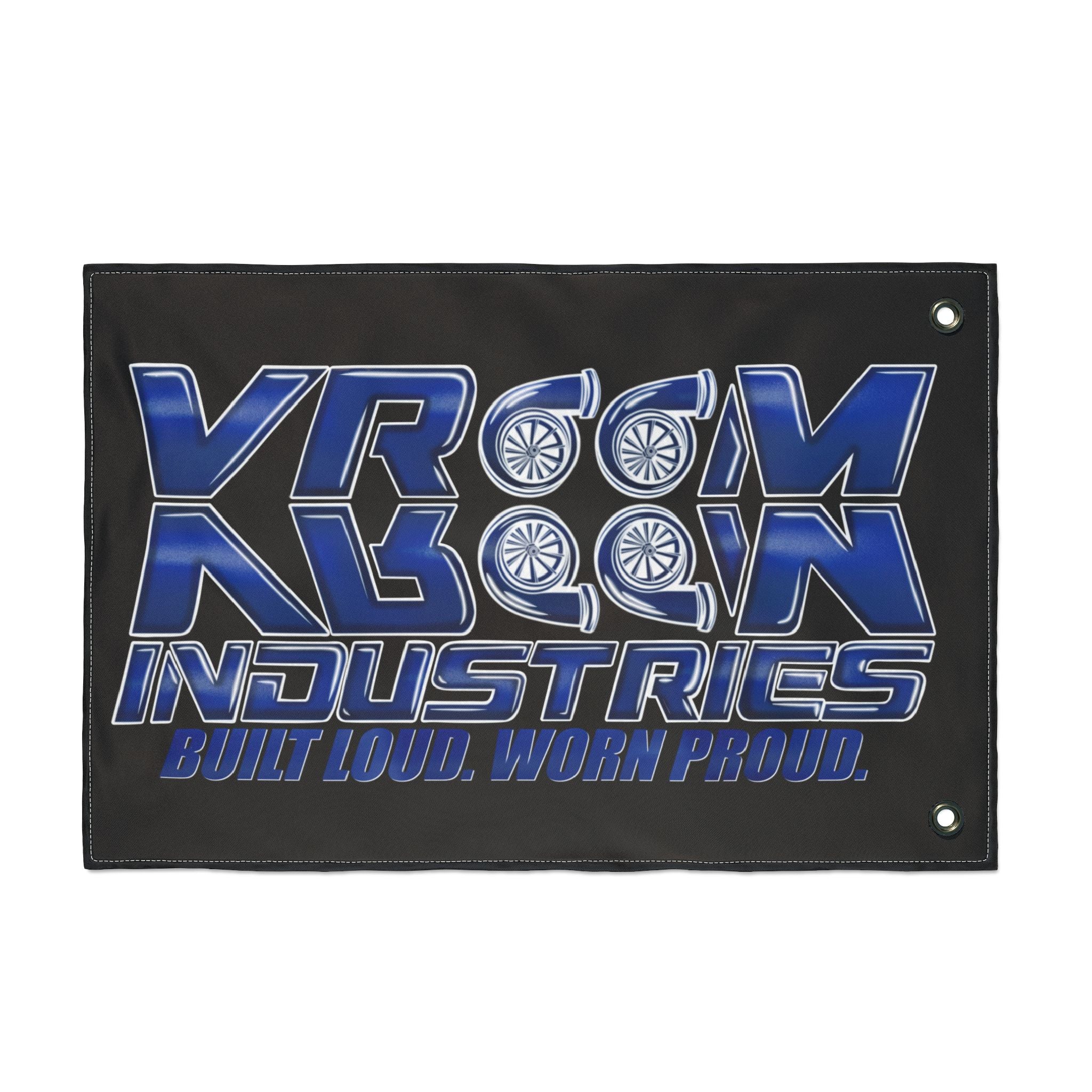 VroomVroom BLWP • Blue + White + Black (Same) Flag