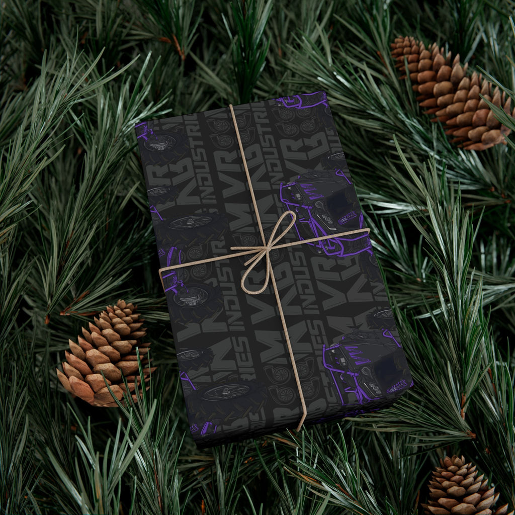 Purple SXS • Wrapping Paper - Black