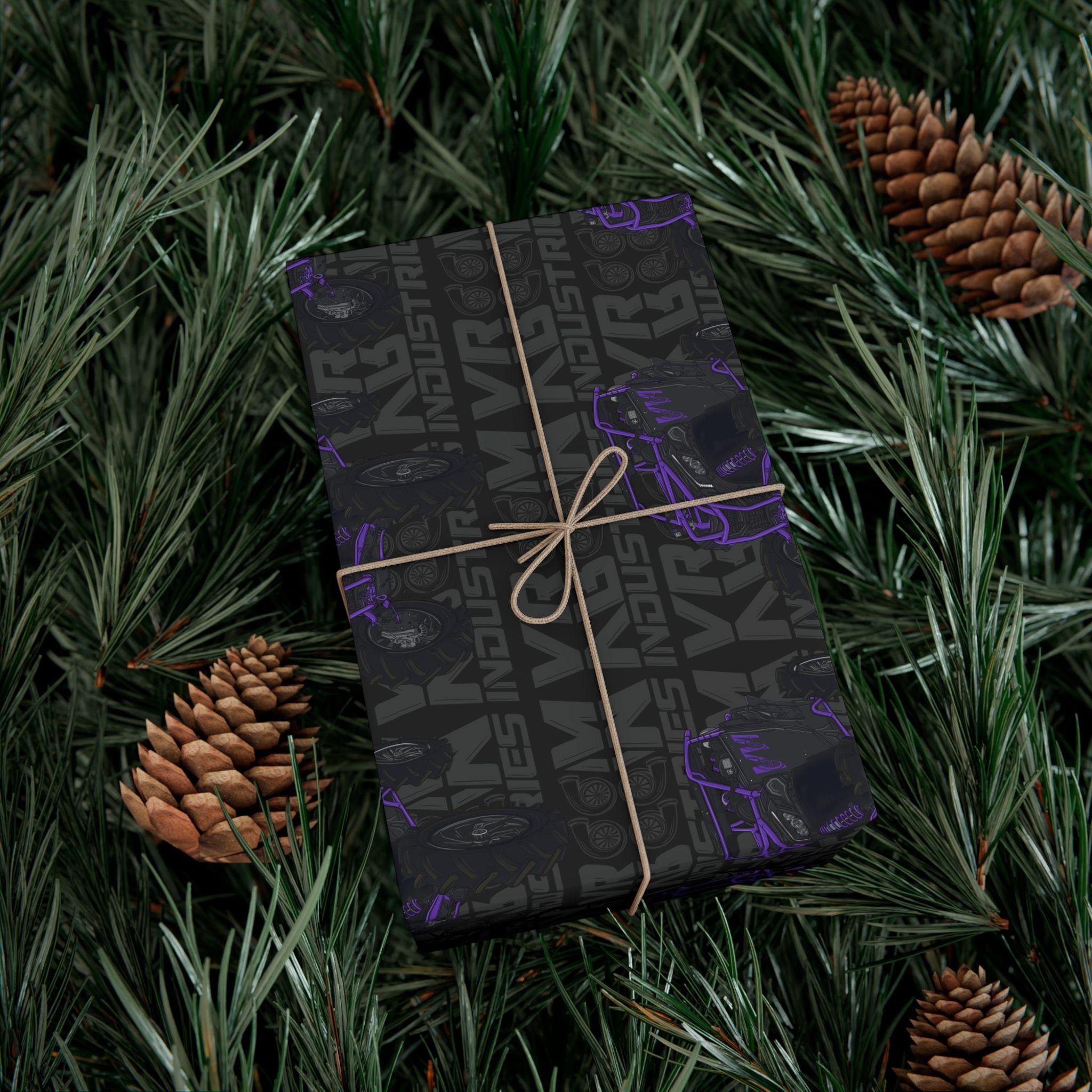 Purple SXS • Wrapping Paper - Black