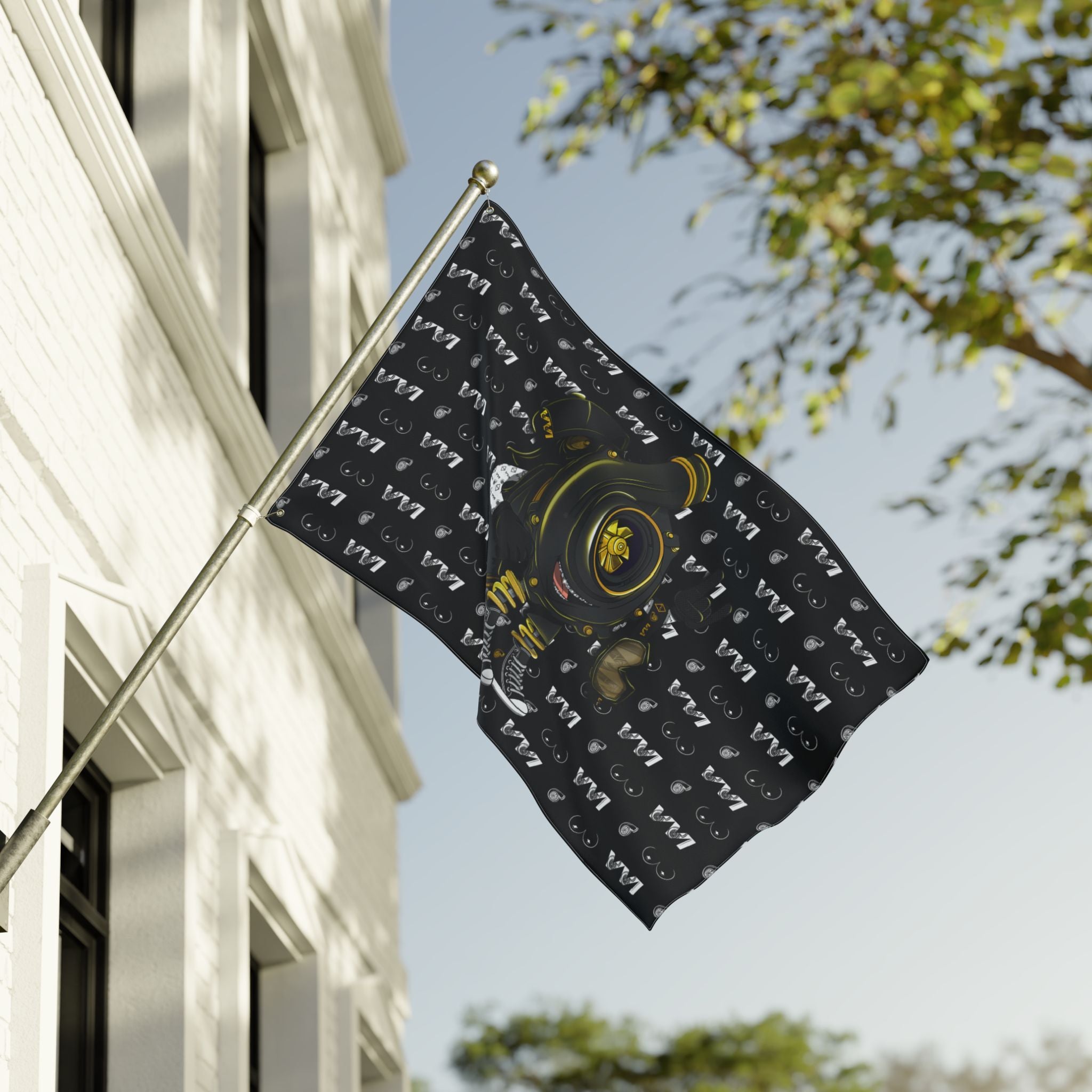 VroomVroom • Black Vroomie (Drivers Side) Flag