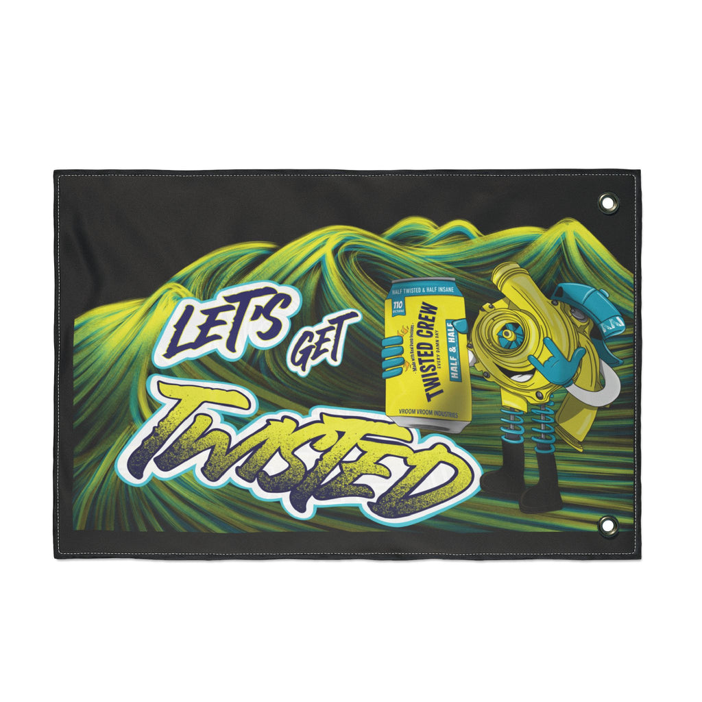 Twisted Crew + VroomVroom (Passenger Side) Flag