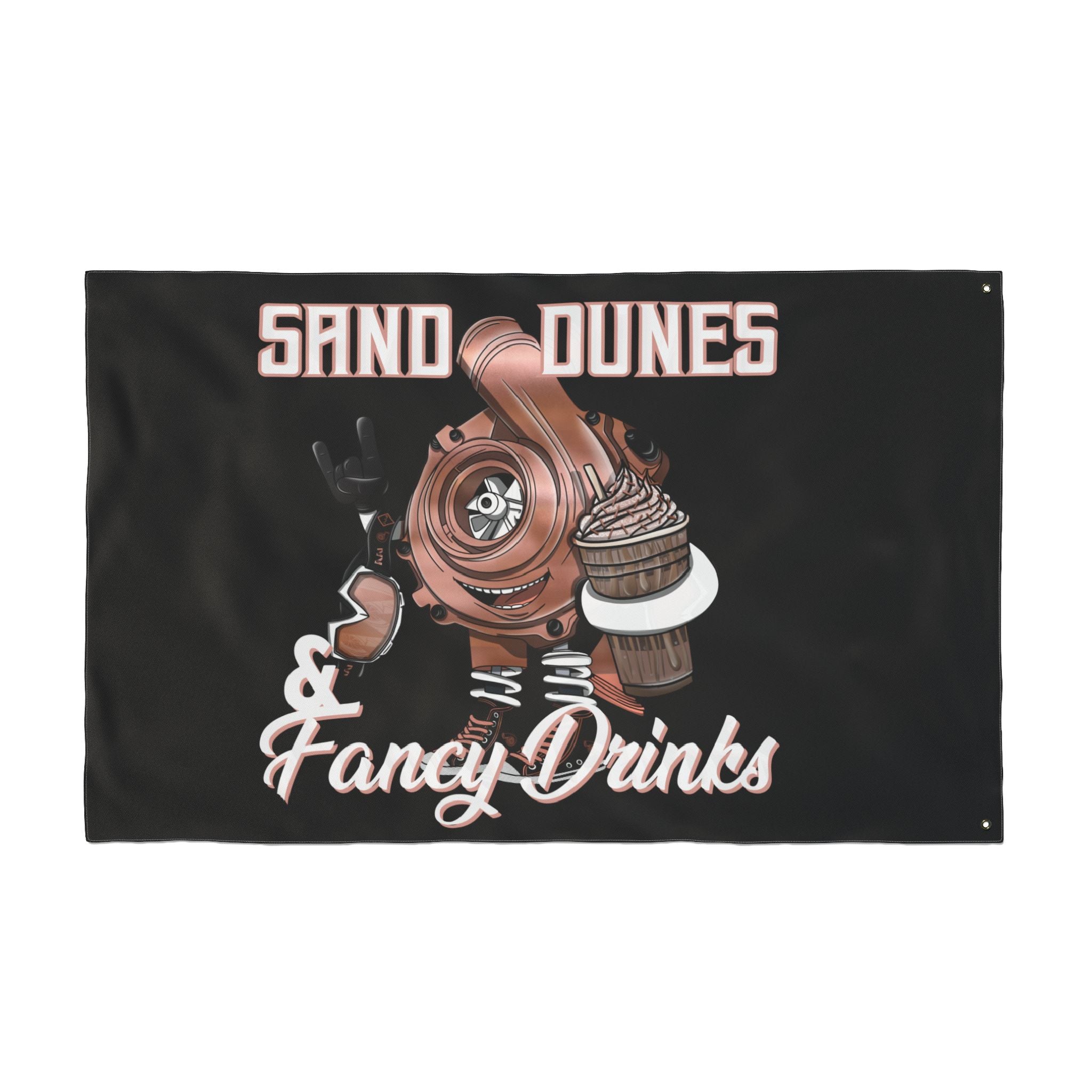 Sand Dunes & Fancy Drinks • Black (Same) Flag