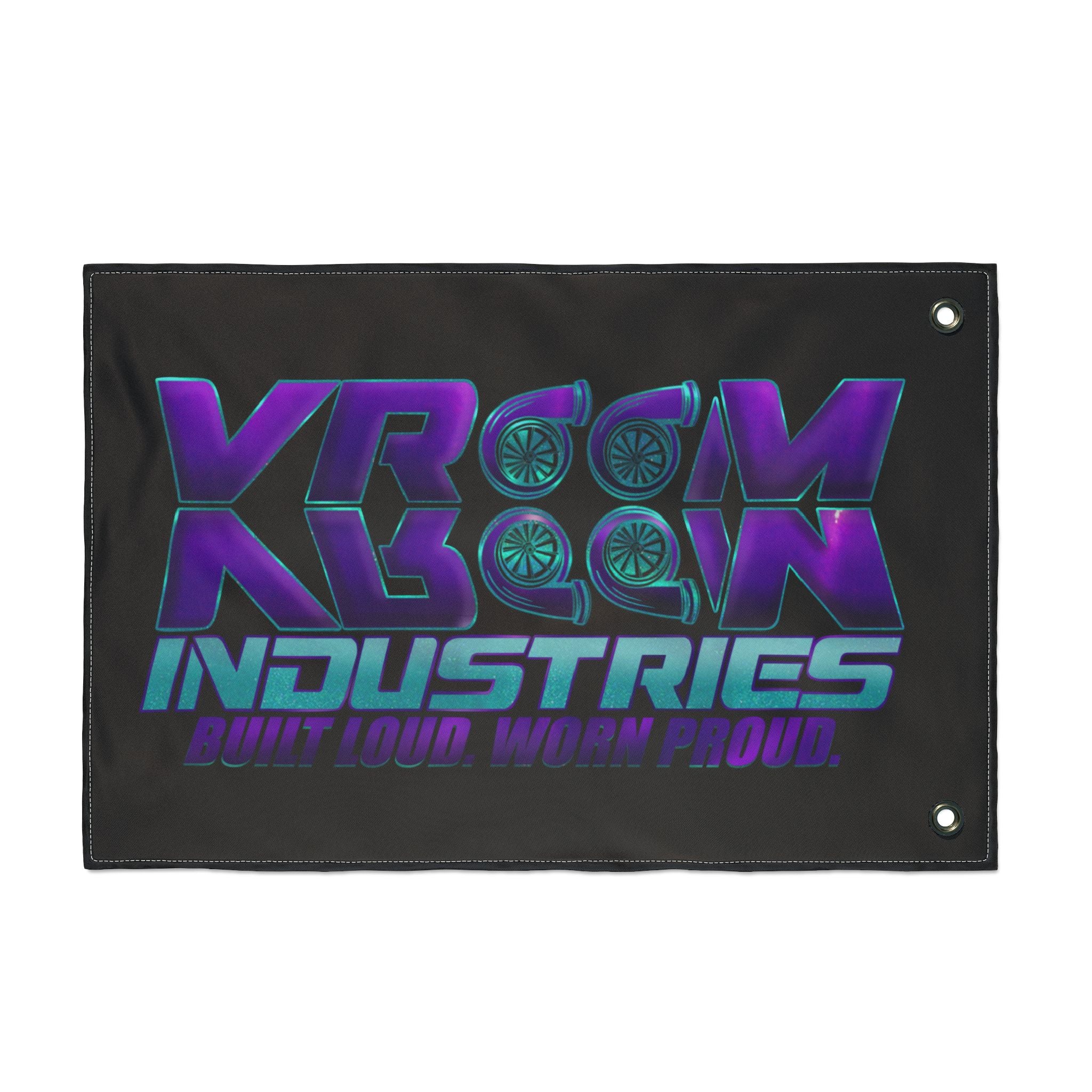 VroomVroom BLWP • Purple + Teal + Black (Same) Flag