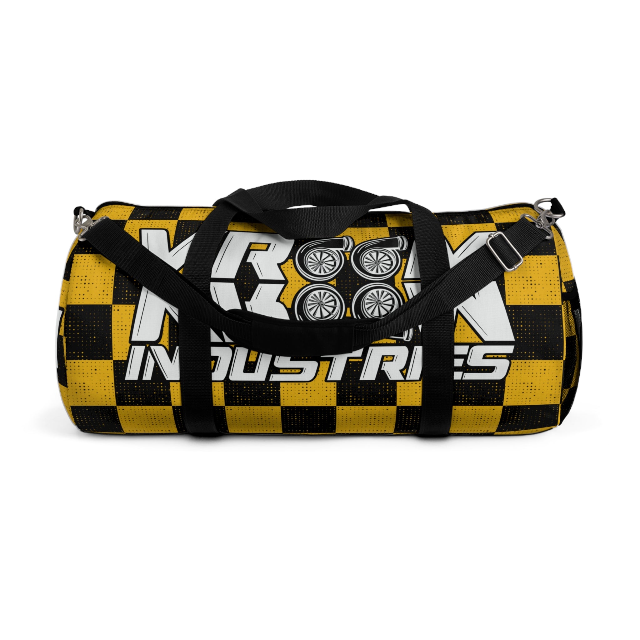 VroomVroom • Yellow & Black Checkered • Duffle Bag