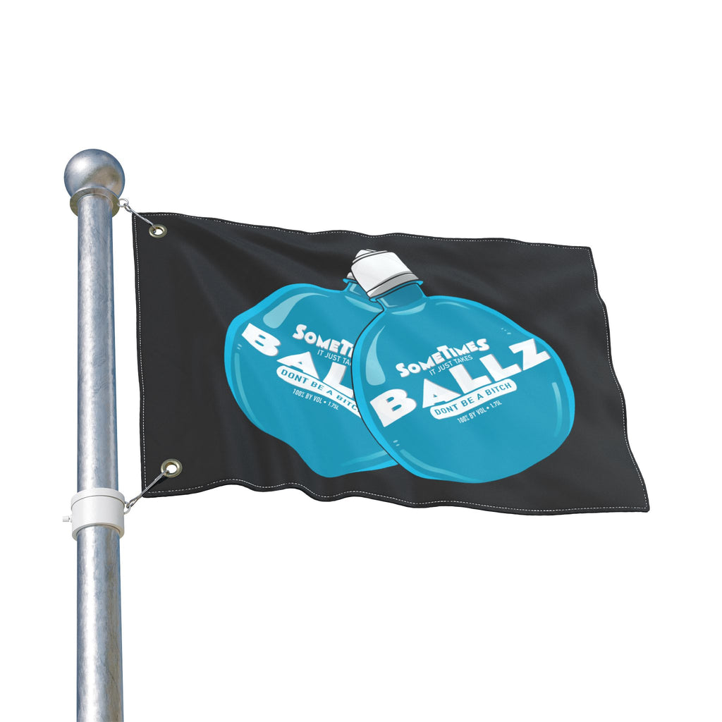 It Just Takes Ballz  + Black (Same) Flag