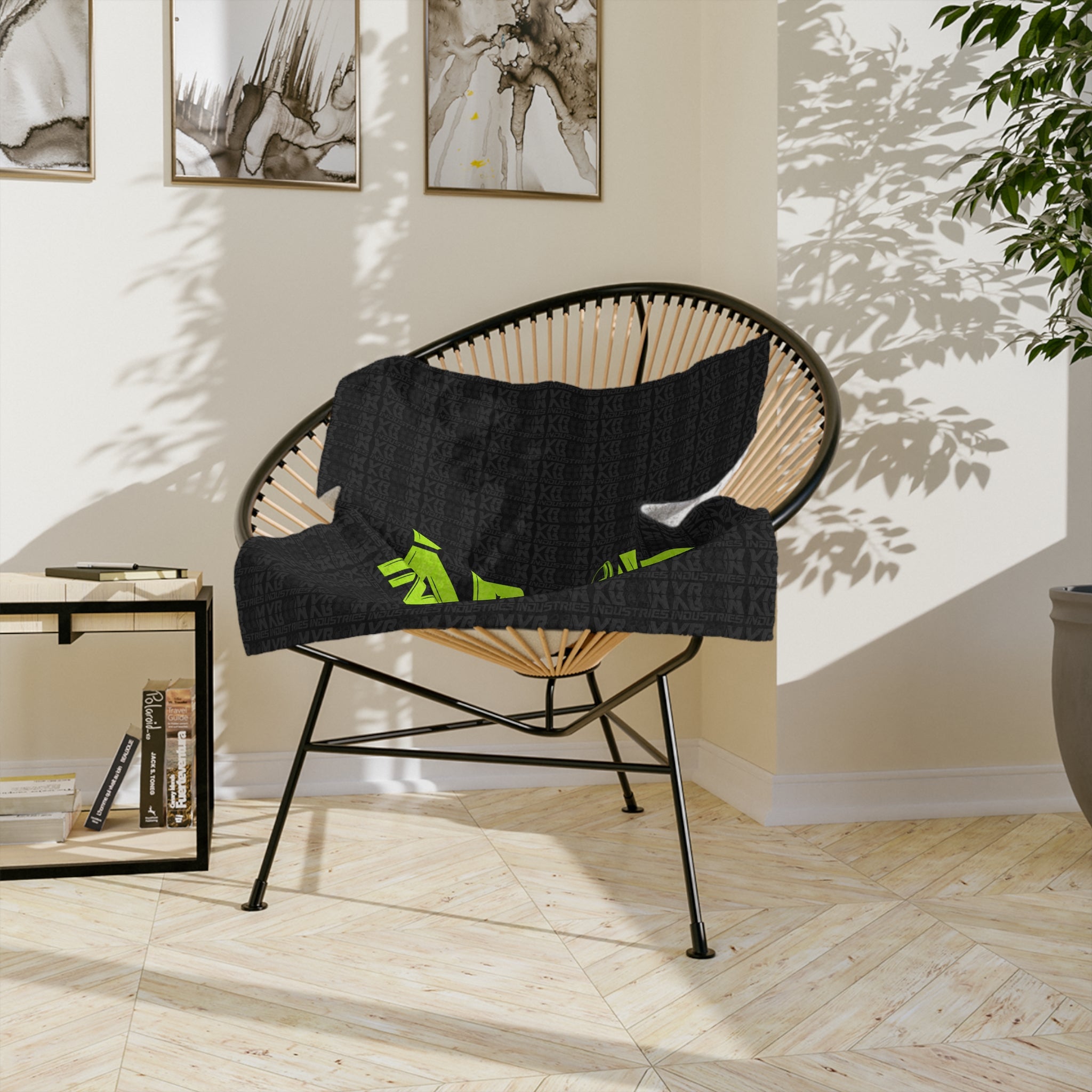 VroomVroom • Yellow-Green • Microfiber Blanket