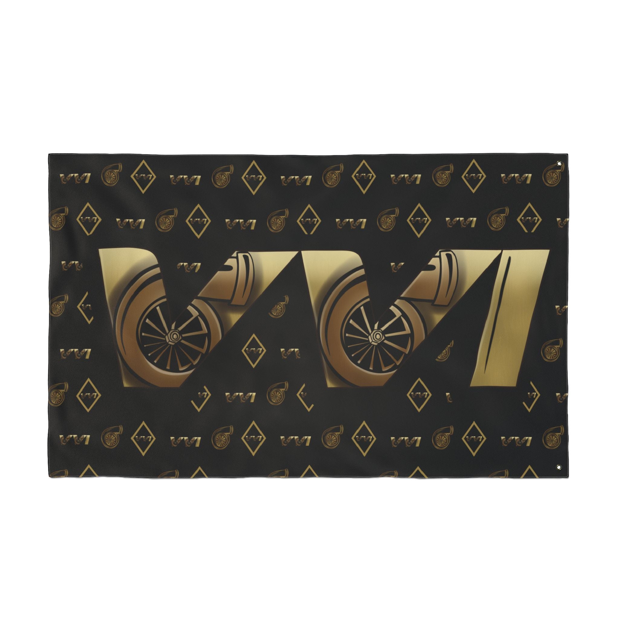 VVI • Diamonds & Gold + Black  (Same) Flag