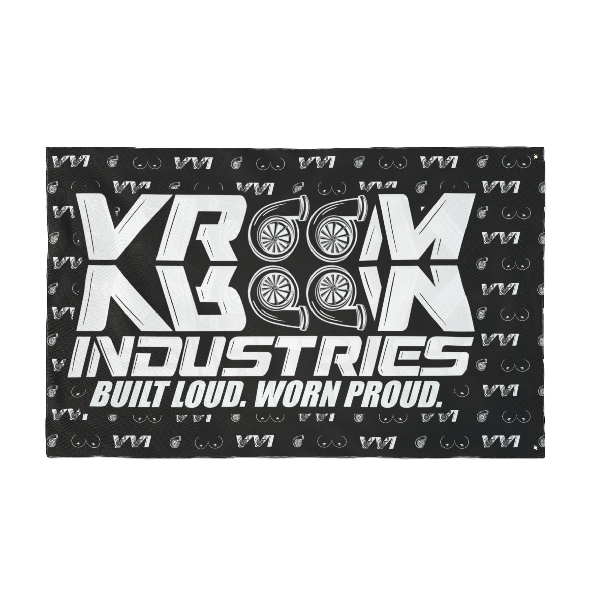 VroomVroom BLWP • Turbos + Boobies Black (Same) Flag