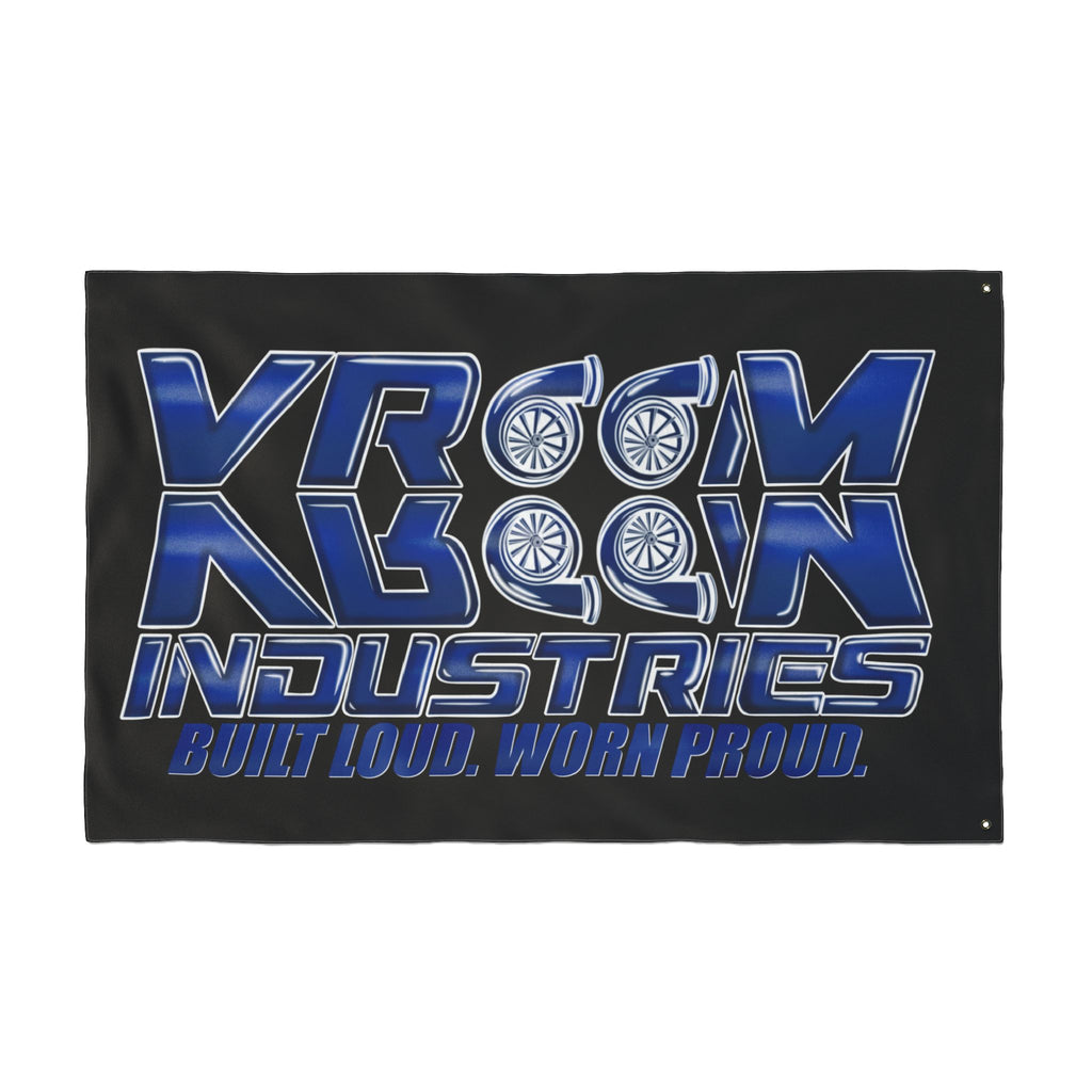 VroomVroom BLWP • Blue + White + Black (Same) Flag