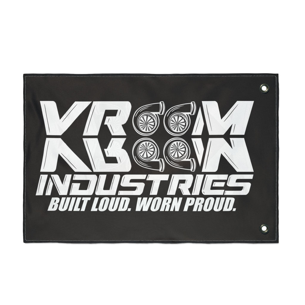 VroomVroom BLWP • White + Black (Same) Flag