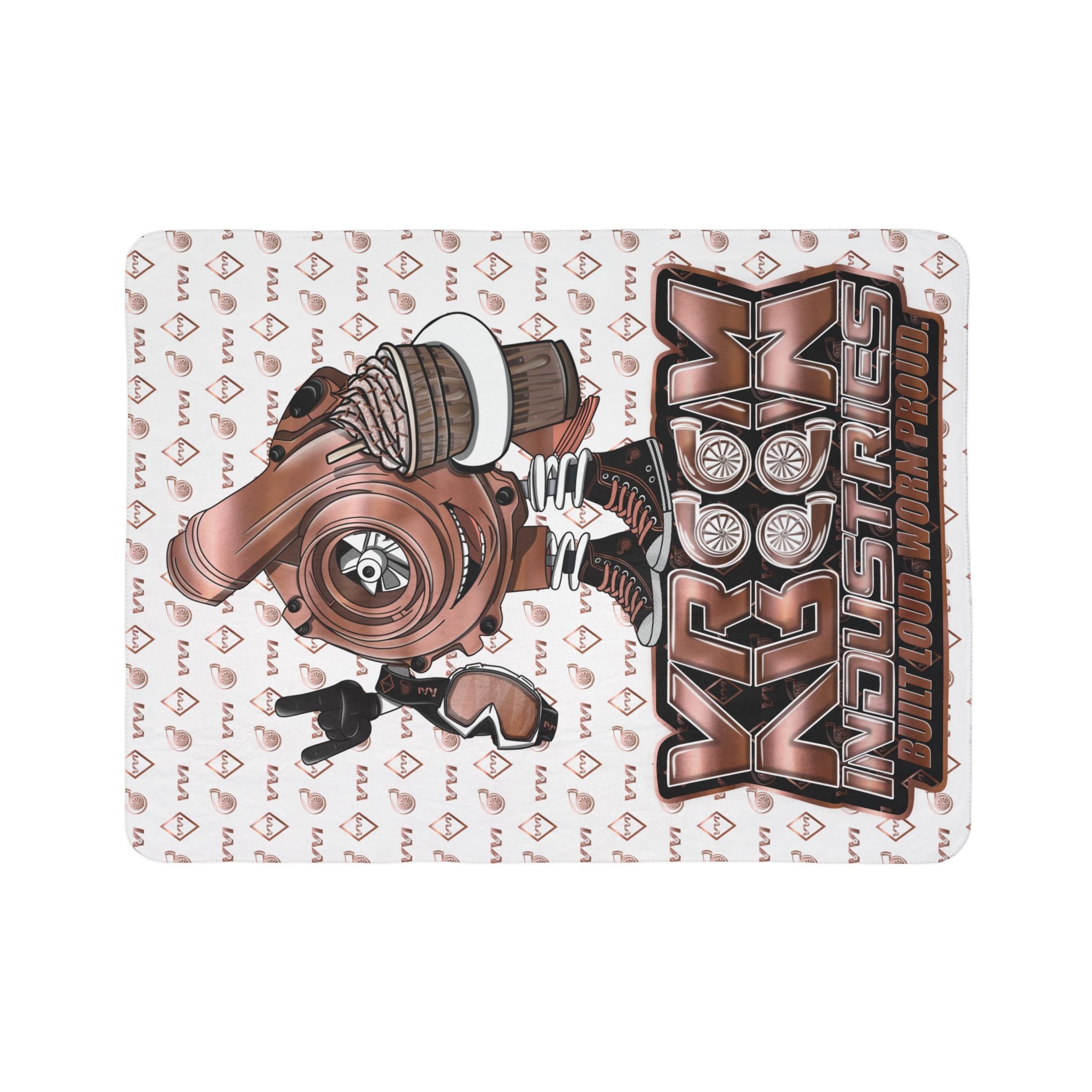 Sand Dunes & Fancy Drinks • White • Sherpa Blanket