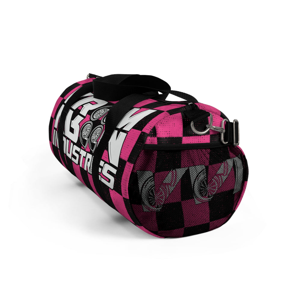 VroomVroom • Hot Pink & Black Checkered • Duffle Bag