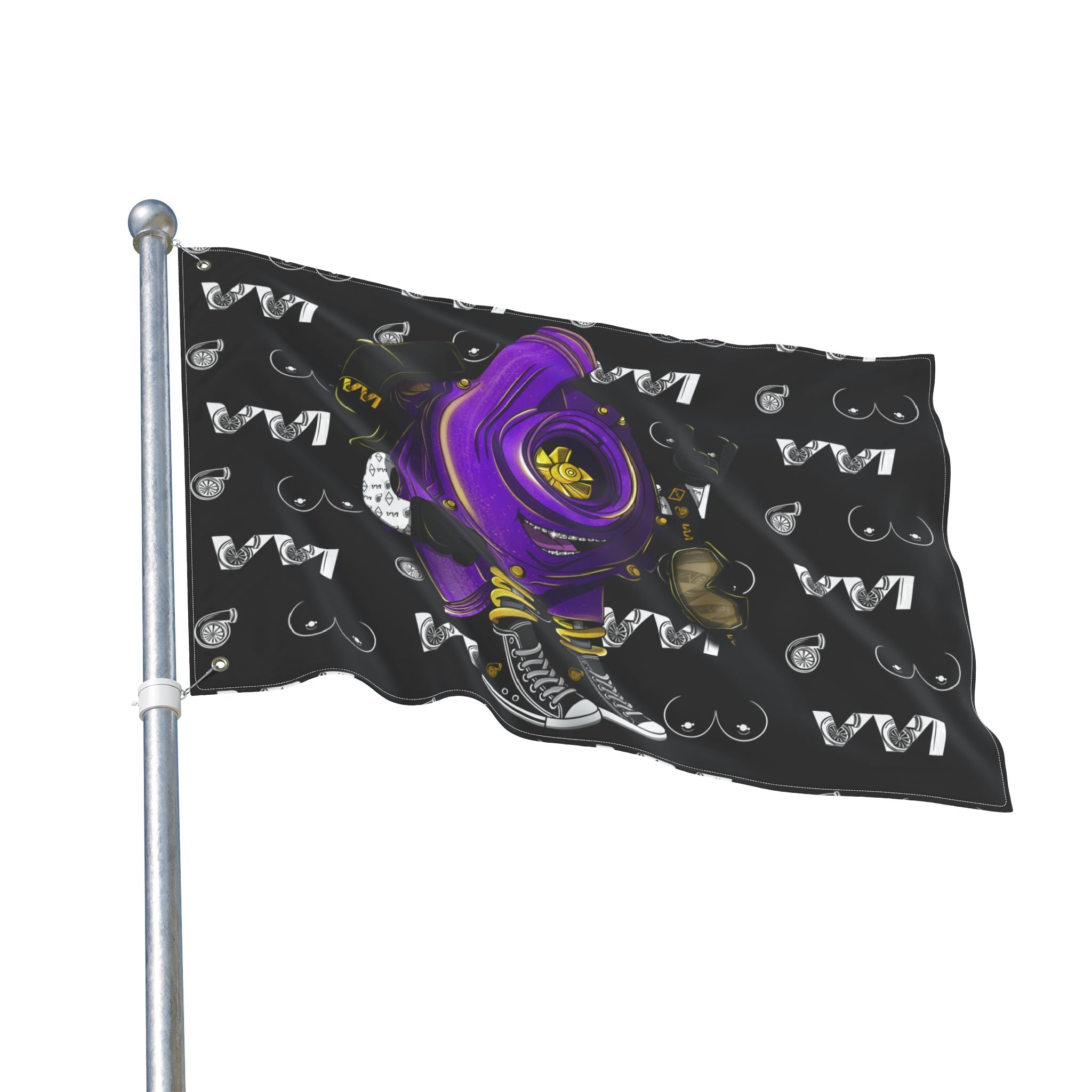 VroomVroom + Purple Vroomie Flag