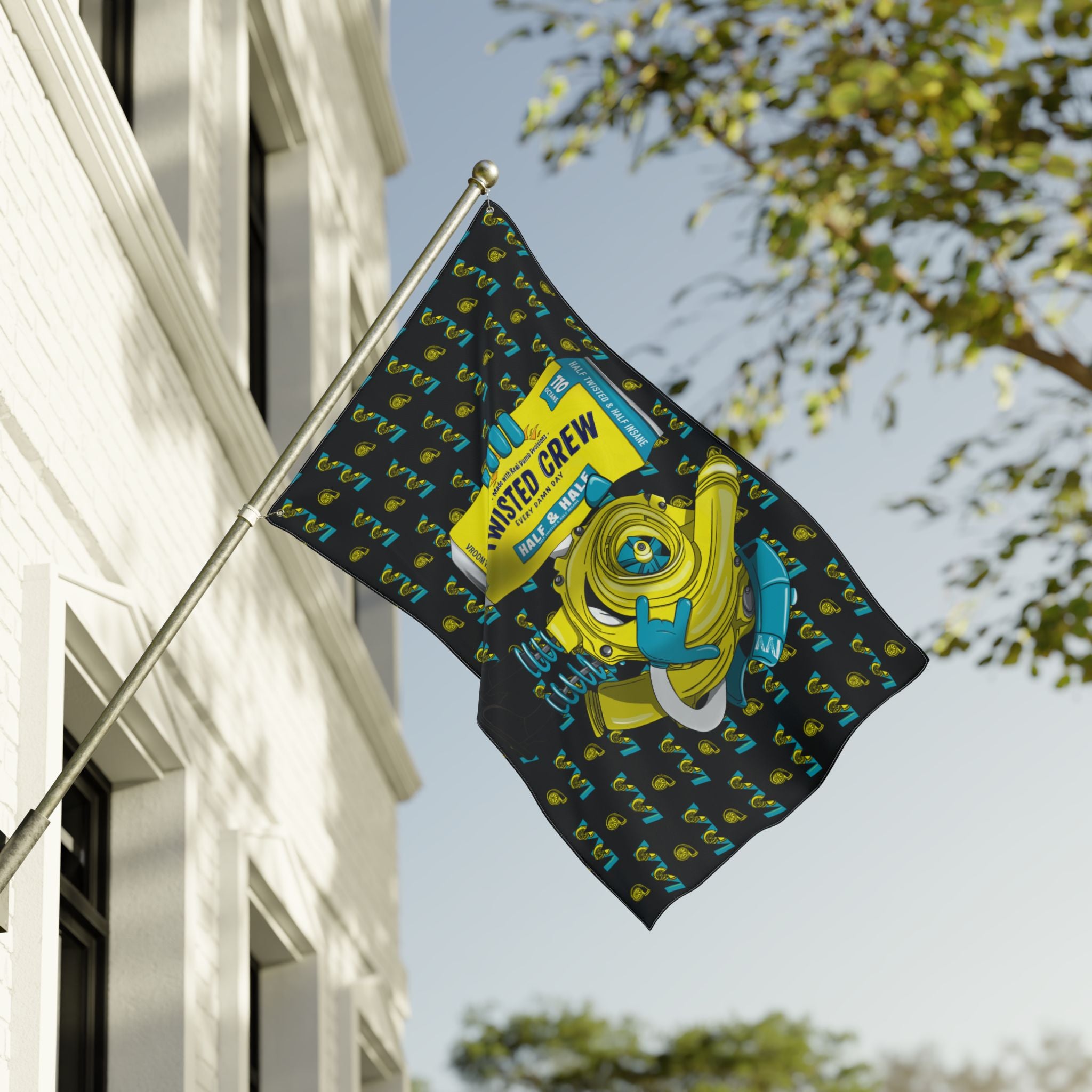 Twisted Crew + VVI Turbo Blue + Yellow (Same) Flag