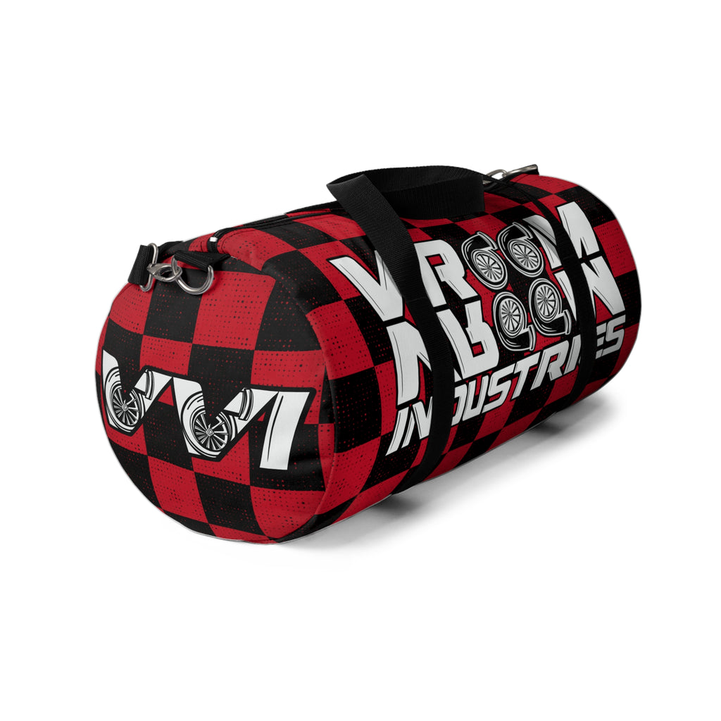 VroomVroom • Red & Black Checkered • Duffle Bag