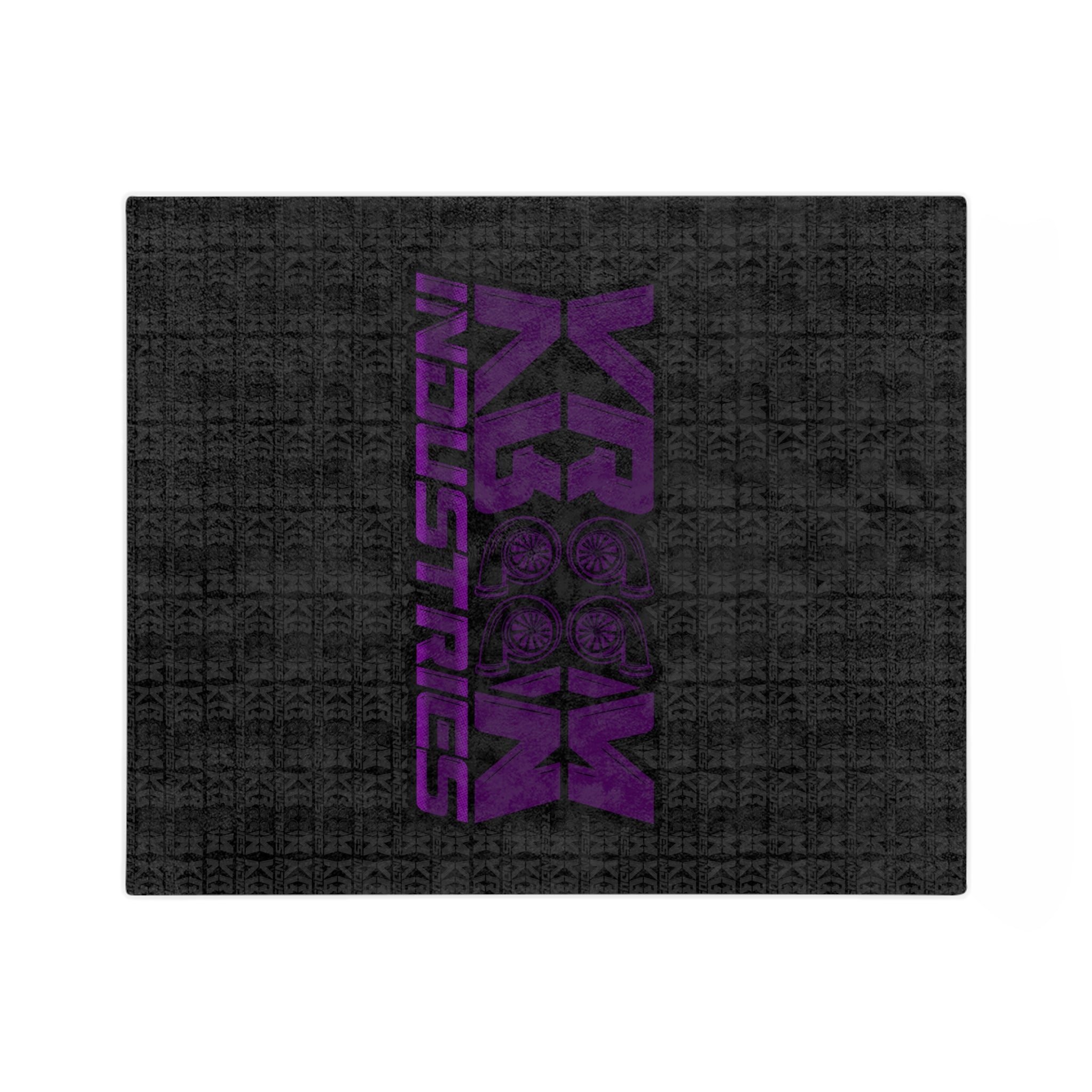 VroomVroom • Purple & Black •. Microfiber Blanket
