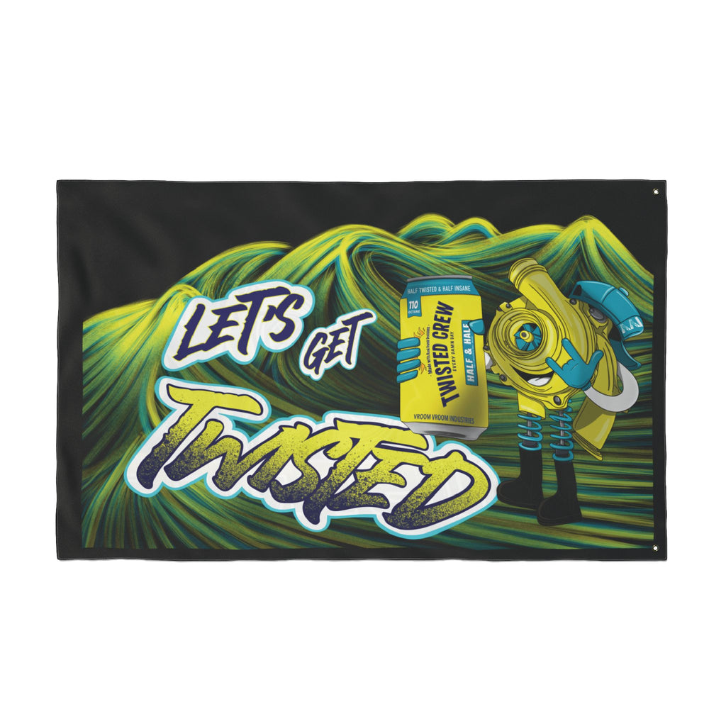 Twisted Crew + VroomVroom (Passenger Side) Flag