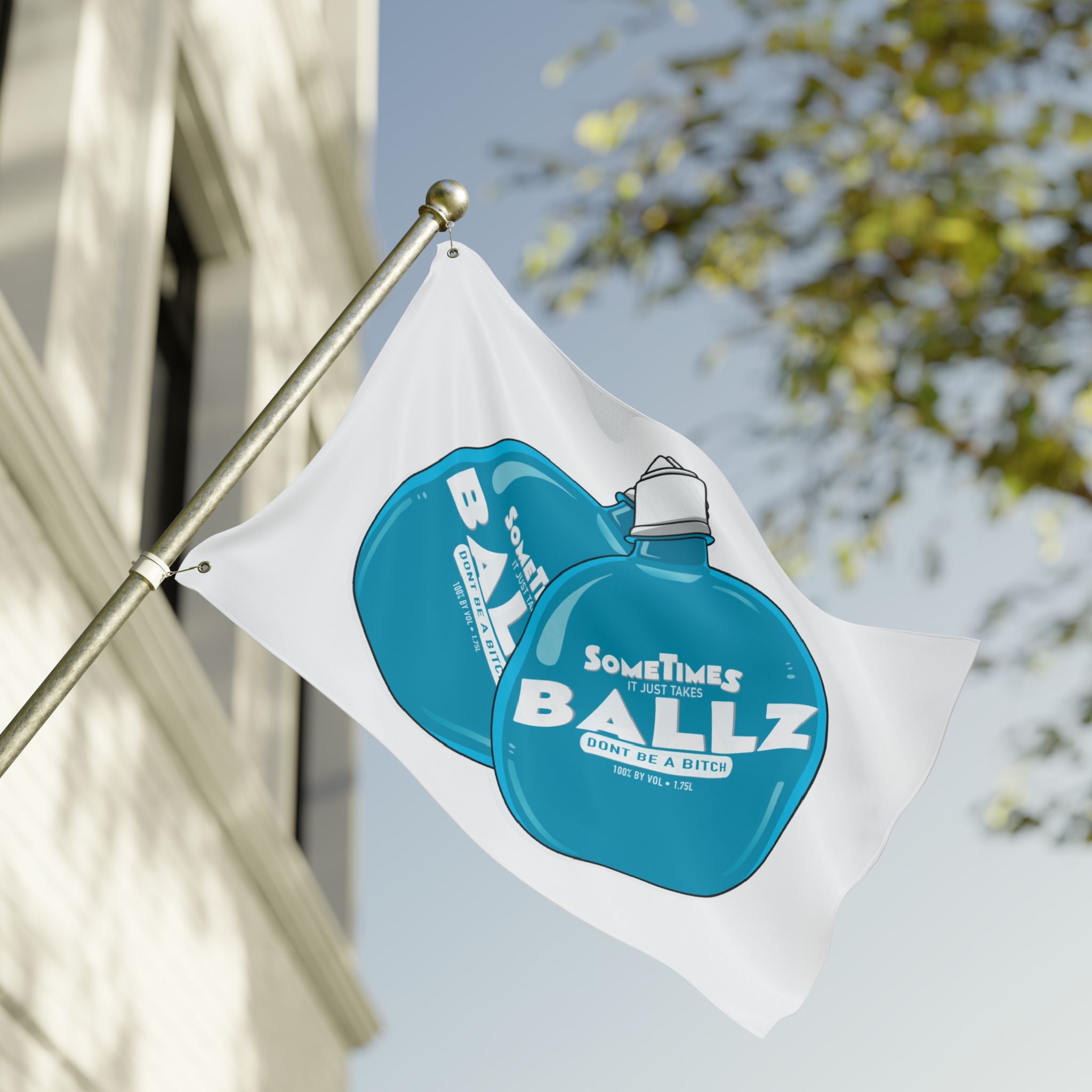 It Just Takes Ballz • White (Same) Flag