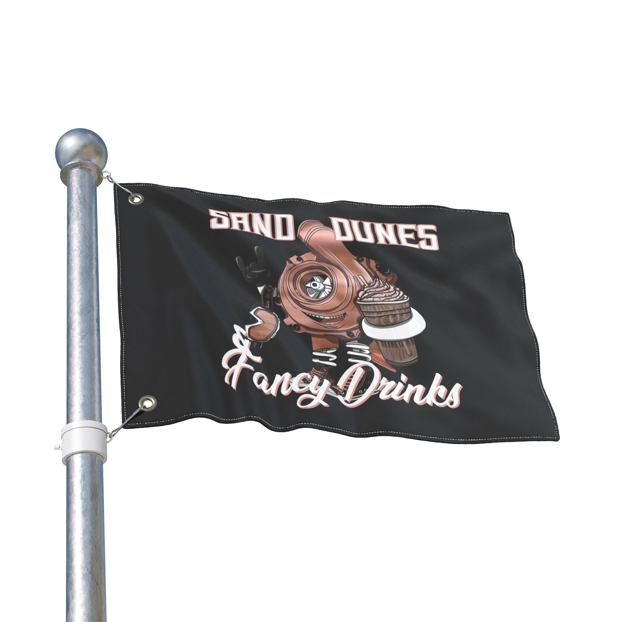 Sand Dunes & Fancy Drinks • Black (Same) Flag