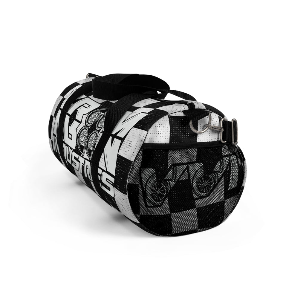 VroomVroom • White & Black Checkered • Duffle Bag