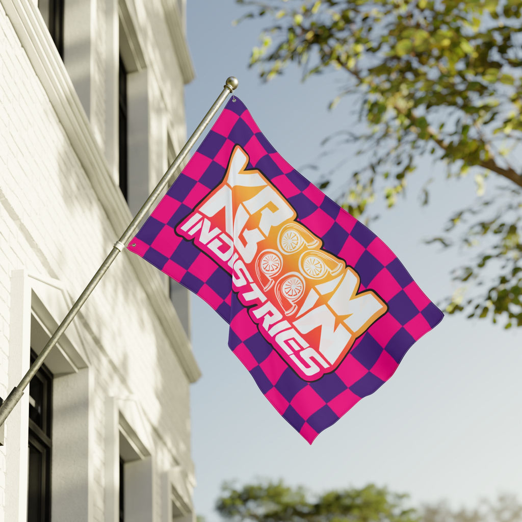 VroomVroom • Pink + Purple Sunset Checkered Flag