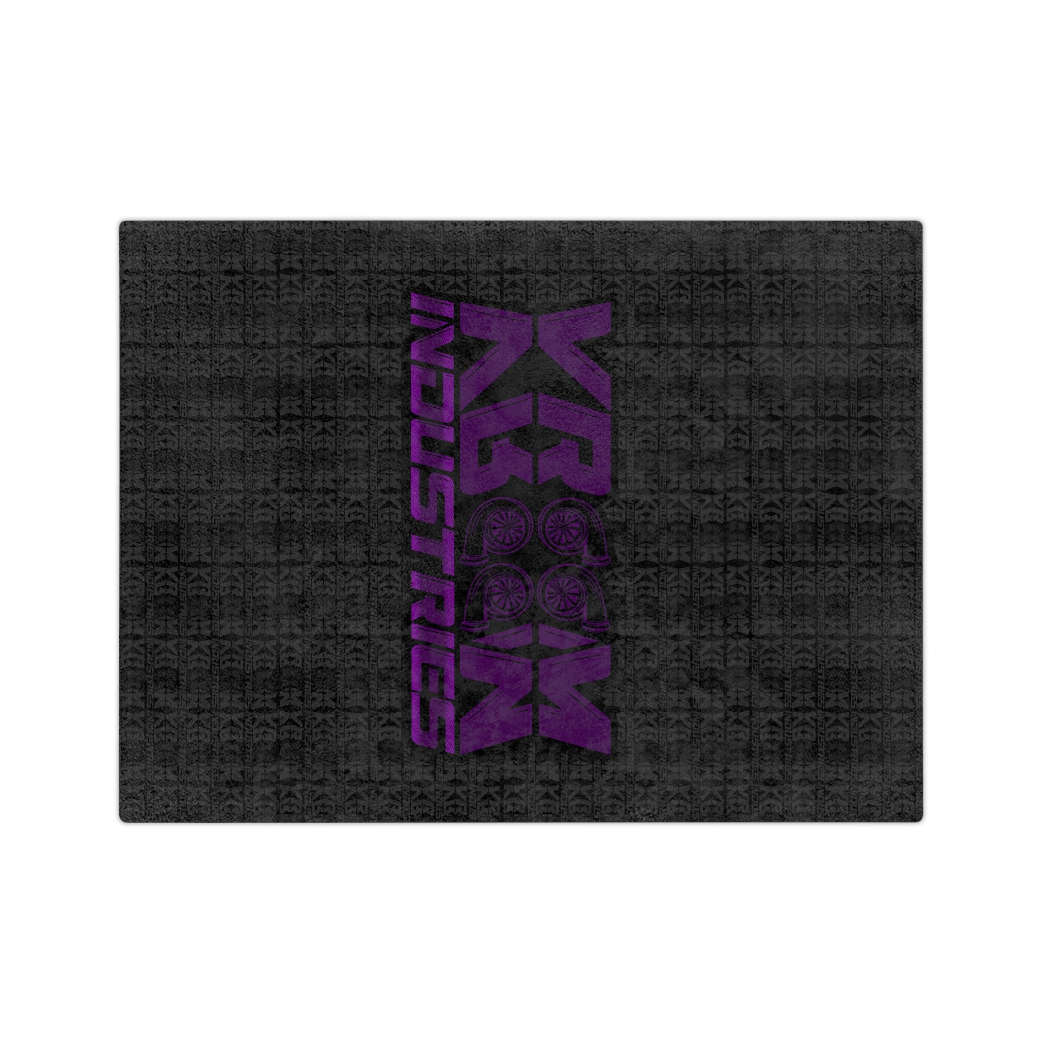 VroomVroom • Purple & Black •. Microfiber Blanket
