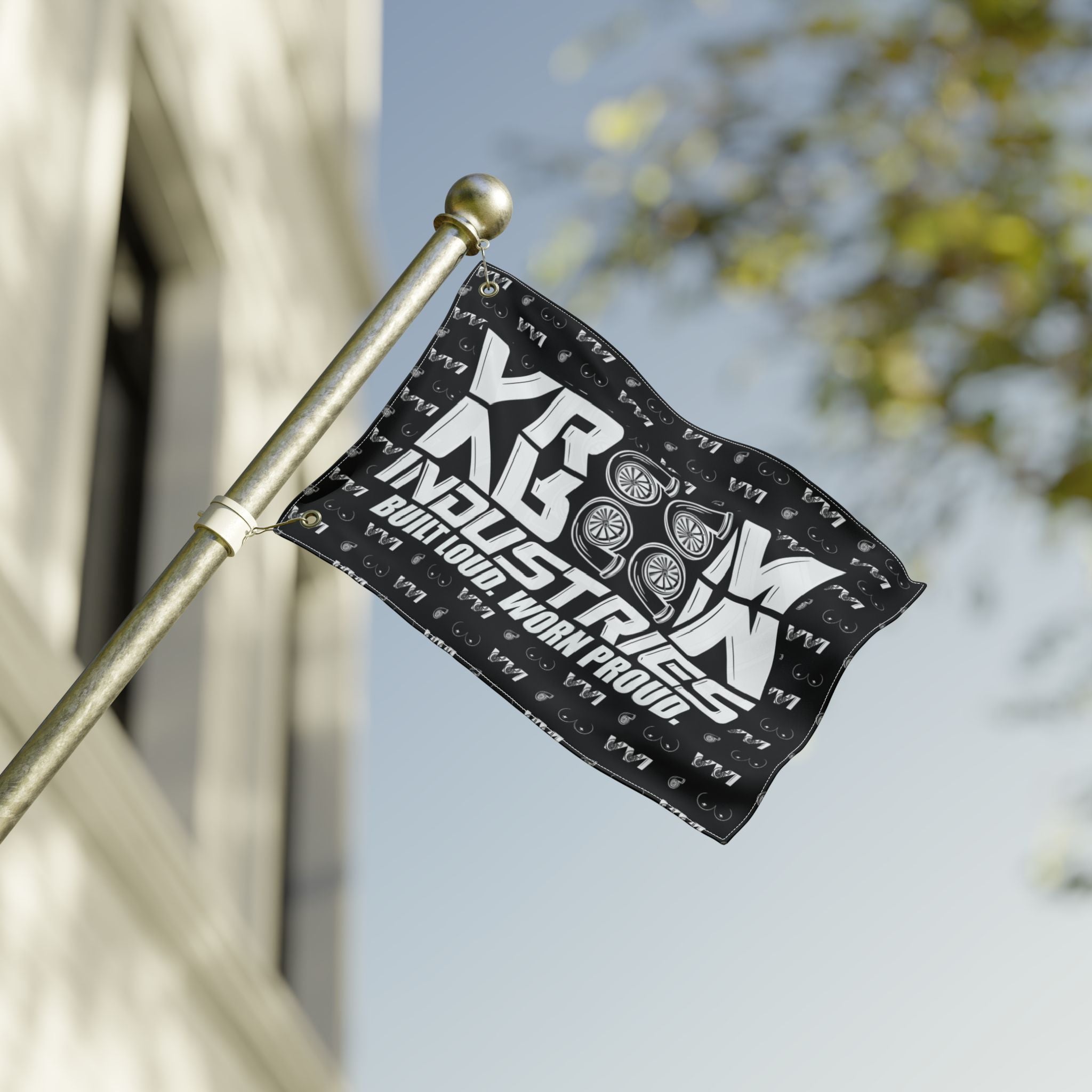 VroomVroom BLWP • Turbos + Boobies Black (Same) Flag