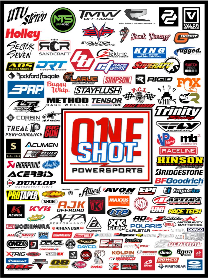 One Shot Powersports Line Card Poster (Design 2)