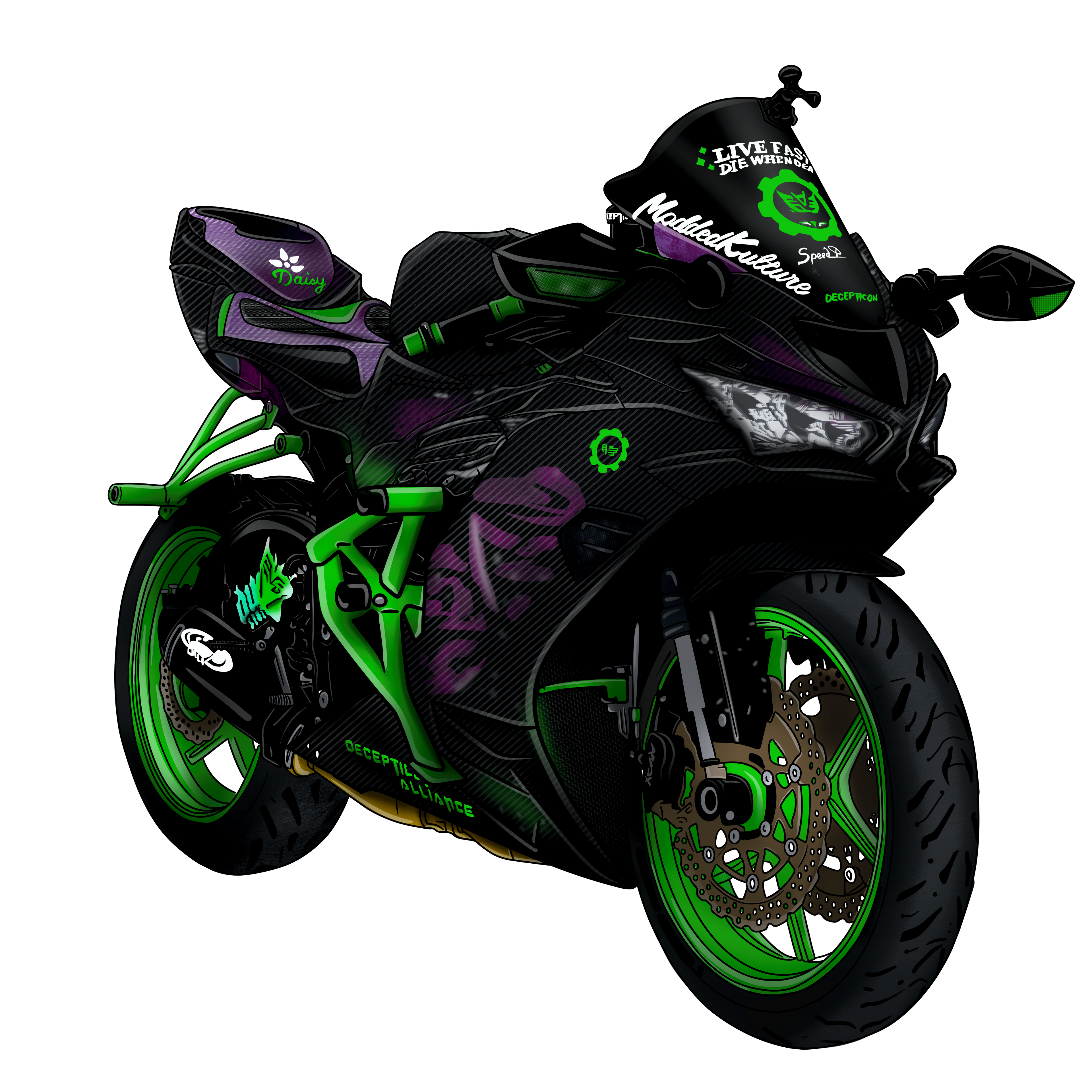 Digital Motorsport Illustration