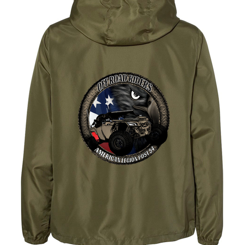 Army/ Black Zipper - BACK